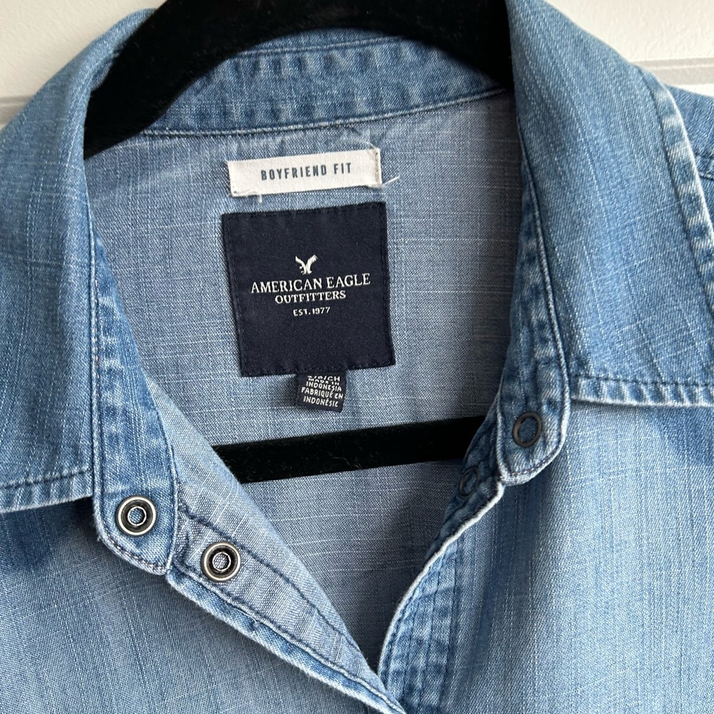 American Eagle Jean Shirt (Small) - Picture 2 of 4